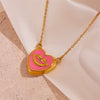 Wholesale Women's Titanium Steel Geometric Lip Necklace Exaggerated Niche Fashion 18K Gold Nonfading