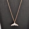 Wholesale Women's Titanium Steel Geometric Mermaid Tail Necklace With Electroplating
