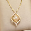 Wholesale Women's Titanium Steel Geometric Necklace With Electroplating Light Luxury Niche Design High End Clavicle Chain