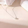 Wholesale Women's Titanium Steel Geometric Pendant Necklace With Bamboo Chain Electroplated Simple Light Luxury Style