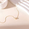 Wholesale Women's Titanium Steel Geometric Pendant Necklace With Bamboo Chain Electroplated Simple Light Luxury Style