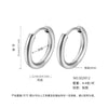 Wholesale Women's Titanium Steel Geometric Plain Ring Earrings With Electroplating Design