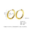 Wholesale Women's Titanium Steel Geometric Plain Ring Earrings With Electroplating Design