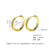 Wholesale Women's Titanium Steel Geometric Plain Ring Earrings With Electroplating Design