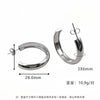 Wholesale Women's Titanium Steel Geometric Round Simple Earrings With Electroplating