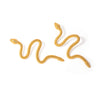 Wholesale Women's Titanium Steel Geometric Snakeshaped Electroplated Earrings In Ins Style