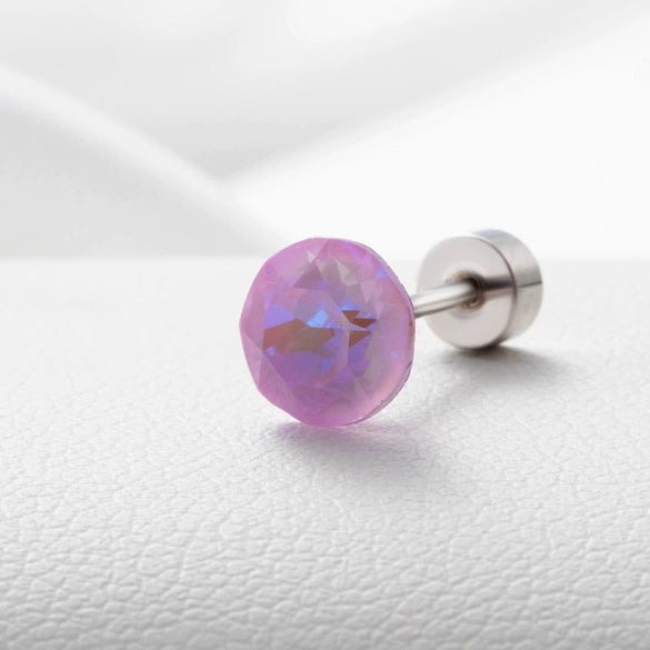 Wholesale Women's Titanium Steel Geometric Style Ear Nails Set With Diamonds