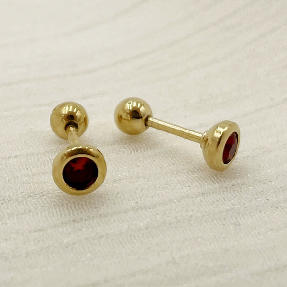 Wholesale Women's Titanium Steel Geometric Style Electroplated Mini Zircon Earrings Jewelry