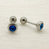 Wholesale Women's Titanium Steel Geometric Style Electroplated Mini Zircon Earrings Jewelry