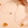 Wholesale Women's Titanium Steel Geometric Water Drop Collar Earrings