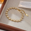 Wholesale Women's Titanium Steel Geometric Zircon Necklace With Electroplating