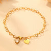 Wholesale Women's Titanium Steel Heart Bracelet With Electroplating Design