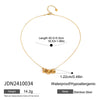 Wholesale Women's Titanium Steel Heart Geometric Jewelry With Electroplating Light Luxury Highend Clavicle Chain That Does Not Fade