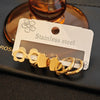 Wholesale Women's Titanium Steel Heart Shape Electroplating Fashionable Earrings