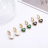 Wholesale Women's Titanium Steel Heartshaped Light Luxury Threedimensional Earrings With Electroplating Treatment
