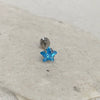 Wholesale Women's Titanium Steel Inlaid Zircon Fivepointed Star Ear Nail