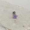 Wholesale Women's Titanium Steel Inlaid Zircon Fivepointed Star Ear Nail