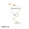 Wholesale Women's Titanium Steel Ins Style Geometric Pattern Rice Bead Chain 18K Gold Plated Bracelet