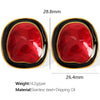 Wholesale Women's 316L Stainless Steel Irregular Geometric Electroplated Earrings Light Luxury Allmatch Jewelry Niche Design
