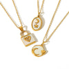 Wholesale Women's Titanium Steel 18K Gold Dripping Oil Heart Pendant Necklace