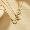 Wholesale Women's Titanium Steel 18K Gold Dripping Oil Heart Pendant Necklace