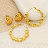 Wholesale Women's Titanium Steel 18K Gold Electroplated Heartshaped Geometric Earrings