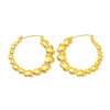 Wholesale Women's Titanium Steel 18K Gold Electroplated Heartshaped Geometric Earrings