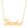 Wholesale Women's Titanium Steel Letter Hip Hop Necklace With Electroplating