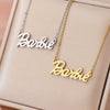 Wholesale Women's Titanium Steel Letter Hip Hop Necklace With Electroplating