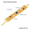 Wholesale Women's Titanium Steel Light Luxury Geometric Bracelet Necklace Suit With Electroplating
