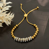 Wholesale Women's 316L Stainless Steel Light Luxury Geometric Rhinestone Beaded Inlaid Goldplated Electroplated Bracelet
