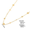 Wholesale Women's Titanium Steel Necklace And Bracelet With Plant Flower Pattern Box Chain Design