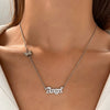 Wholesale Women's Titanium Steel Necklace With Cross Love Butterfly Heart Animal Zodiac Patterns Electroplated
