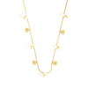 Wholesale Women's Titanium Steel Necklace With Fresh Flowers And Life Tree Design 18K Gold Plated