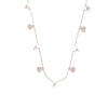 Wholesale Women's Titanium Steel Necklace With Fresh Flowers And Life Tree Design 18K Gold Plated