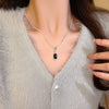 Wholesale Women's Titanium Steel Necklace With Geometric Design And Electroplating Light Luxury Style