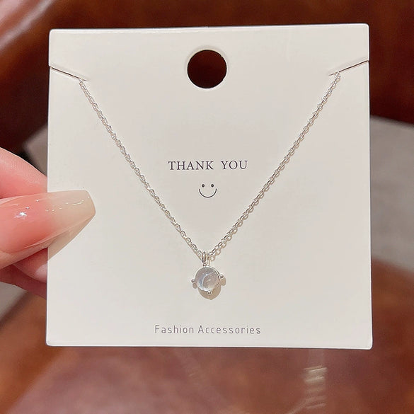 Wholesale Women's Titanium Steel Necklace With Geometric Design And Electroplating Light Luxury Style