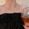 Wholesale Women's Titanium Steel Necklace With Geometric Design And Electroplating Light Luxury Style