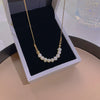 Wholesale Women's Titanium Steel Necklace With Geometric Design And Electroplating Light Luxury Style