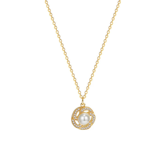 Wholesale Women's Titanium Steel Necklace With Geometric Design And Electroplating Light Luxury Style