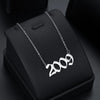 Wholesale Women's Titanium Steel Necklace With Letters Numbers Text Pattern And Polishing Plating Design