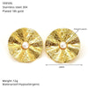 Wholesale Women's Titanium Steel Niche Style Leaves Pattern Imitation Pearl Set Earrings