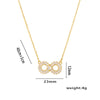 Wholesale Women's Titanium Steel Ochain Light Luxury Pendant Necklace With Letters Numbers Text Electroplating