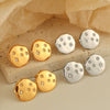 Wholesale Women's 316L Stainless Steel Retro Style Electroplated Earrings