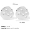 Wholesale Women's 316L Stainless Steel Retro Style Electroplated Earrings