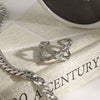 Wholesale Women's Titanium Steel Ring With Geometric Design Electroplated Stainless Steel Jewelry