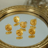Wholesale Women's 316L Stainless Steel Semicircle Shell Earrings With Electroplating And Maillard Style