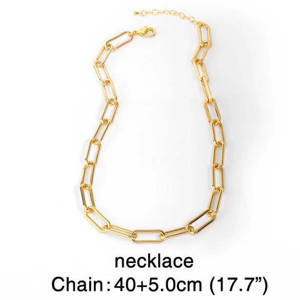 Wholesale Women's Titanium Steel Snake Bone Chain Hip Hop Cuban Necklace With Geometric Design And Gold Inlaid