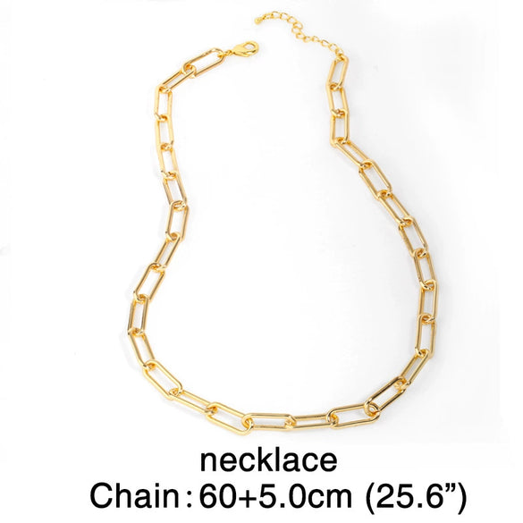 Wholesale Women's Titanium Steel Snake Bone Chain Hip Hop Cuban Necklace With Geometric Design And Gold Inlaid