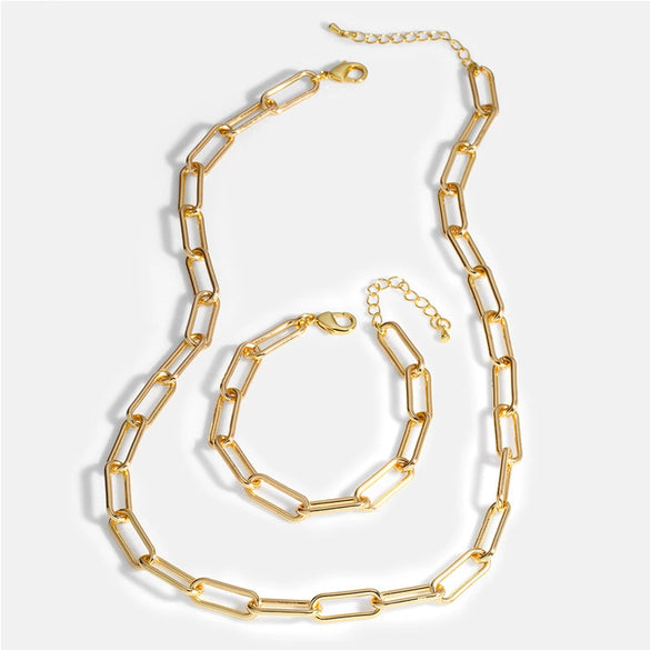 Wholesale Women's Titanium Steel Snake Bone Chain Hip Hop Cuban Necklace With Geometric Design And Gold Inlaid